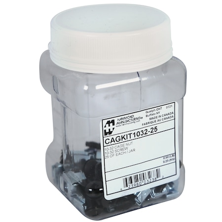 Hammond 10-32 Cagnuts & Screws, 25-Count CAGKIT1032-25